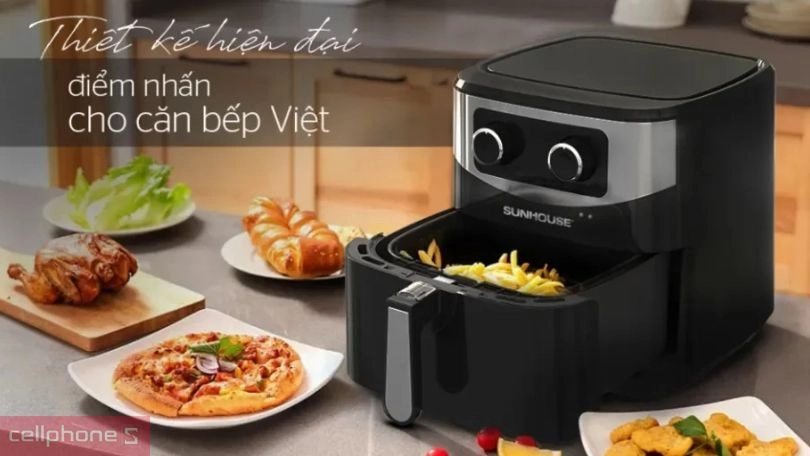 Nồi chiên không dầu Sunhouse SHD4062 6L dùng bền