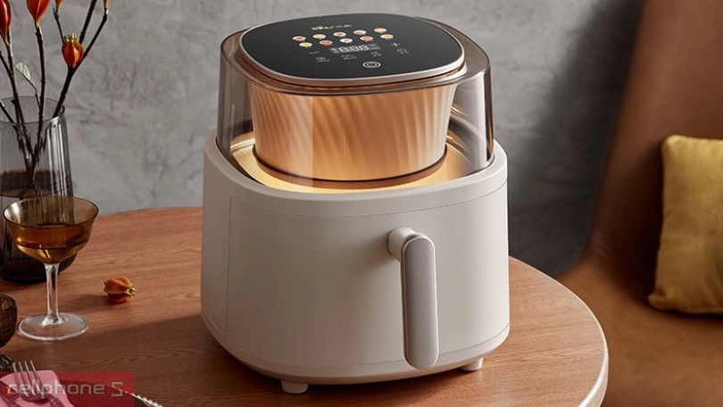 Nồi chiên không dầu Bear 5l tiết kiệm tối đa thời gian nấu
