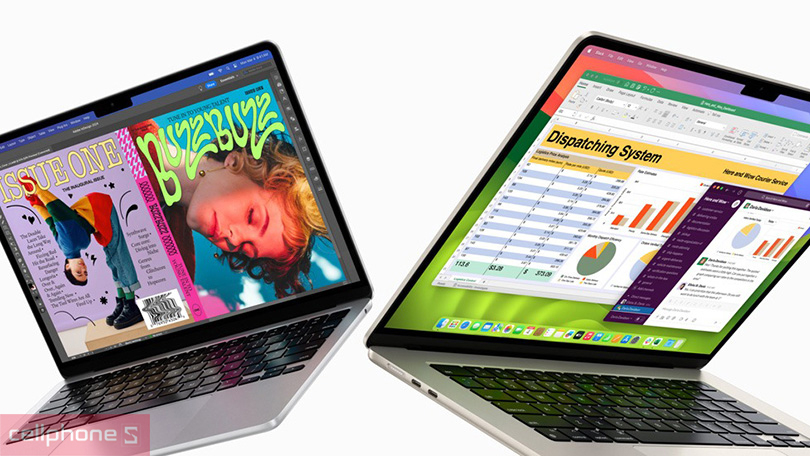 Kích thước Macbook Air M3 có bao nhiêu loại