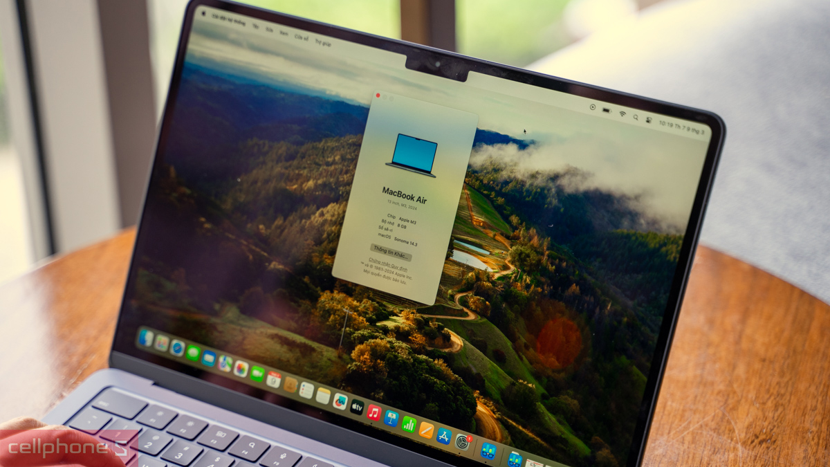 Macbook Air M3 13 inch sở hữu chip Apple M3