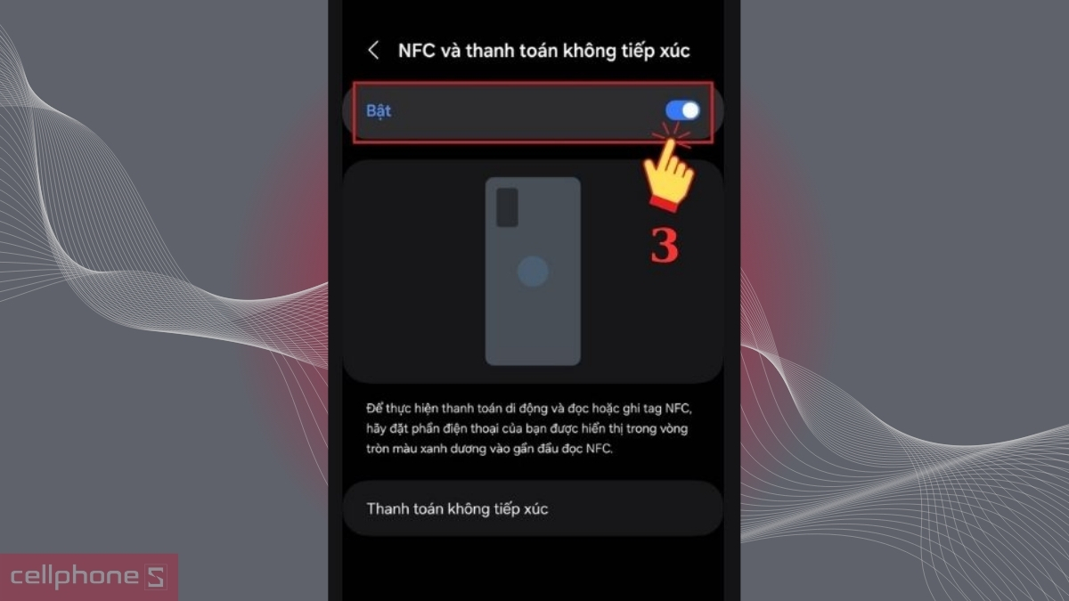 Bật Samsung NFC