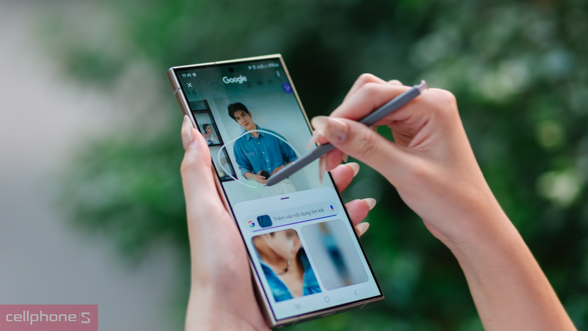 Tìm kiếm bằng hình ảnh thông minh (Circle to Search) trên galaxy Ai