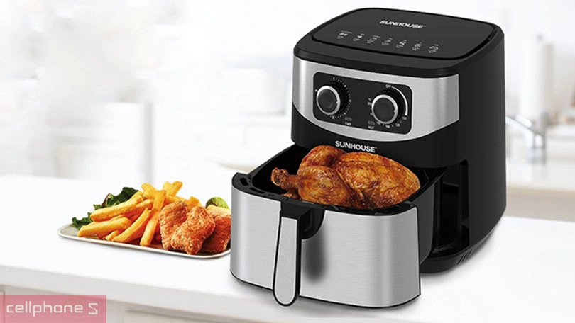 Nồi chiên không dầu Sunhouse 9 lít theo nhu cầu