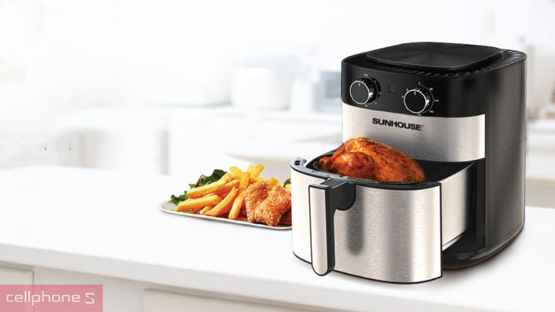 Nồi chiên không dầu Sunhouse SHD4026 6 lít chính hãng