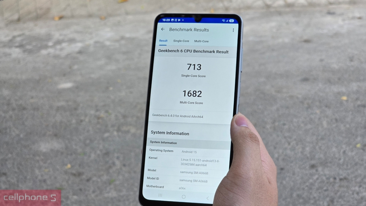 Hiệu năng điện thoại Samsung 60Hz