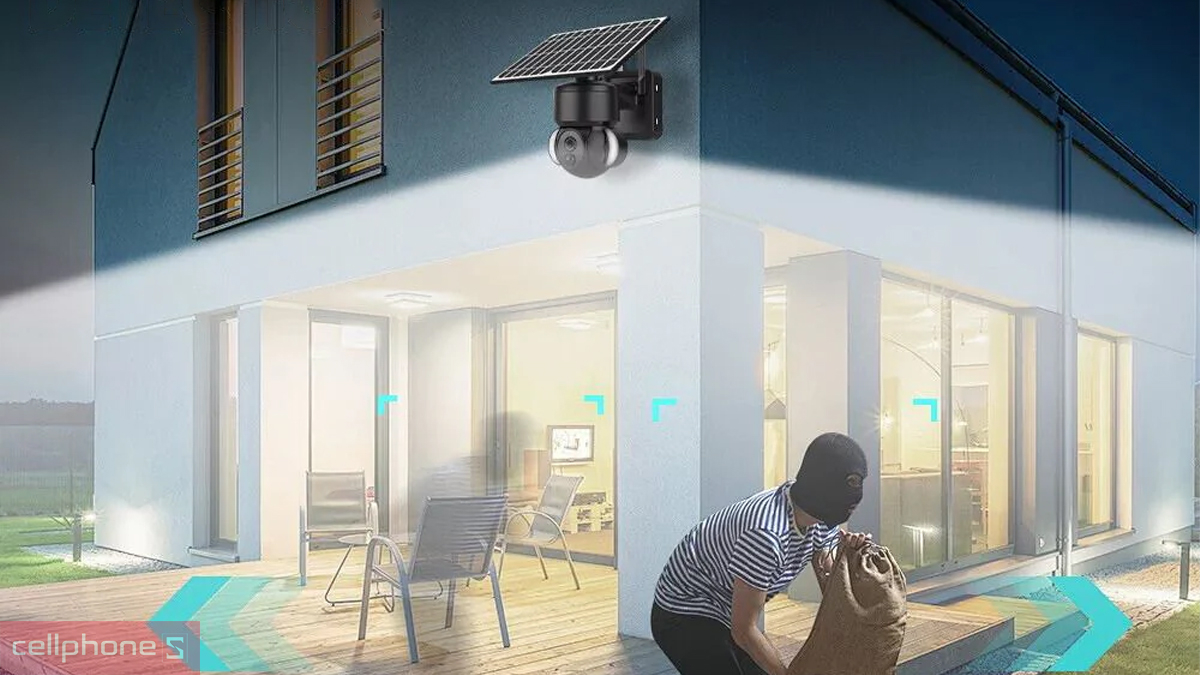 Camera năng lượng mặt trời có nhiều tính năng thông minh