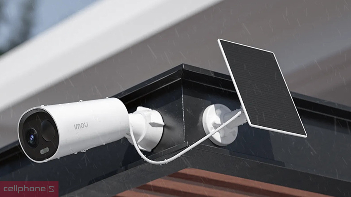 Camera dùng năng lượng mặt trời dễ lắp đặt