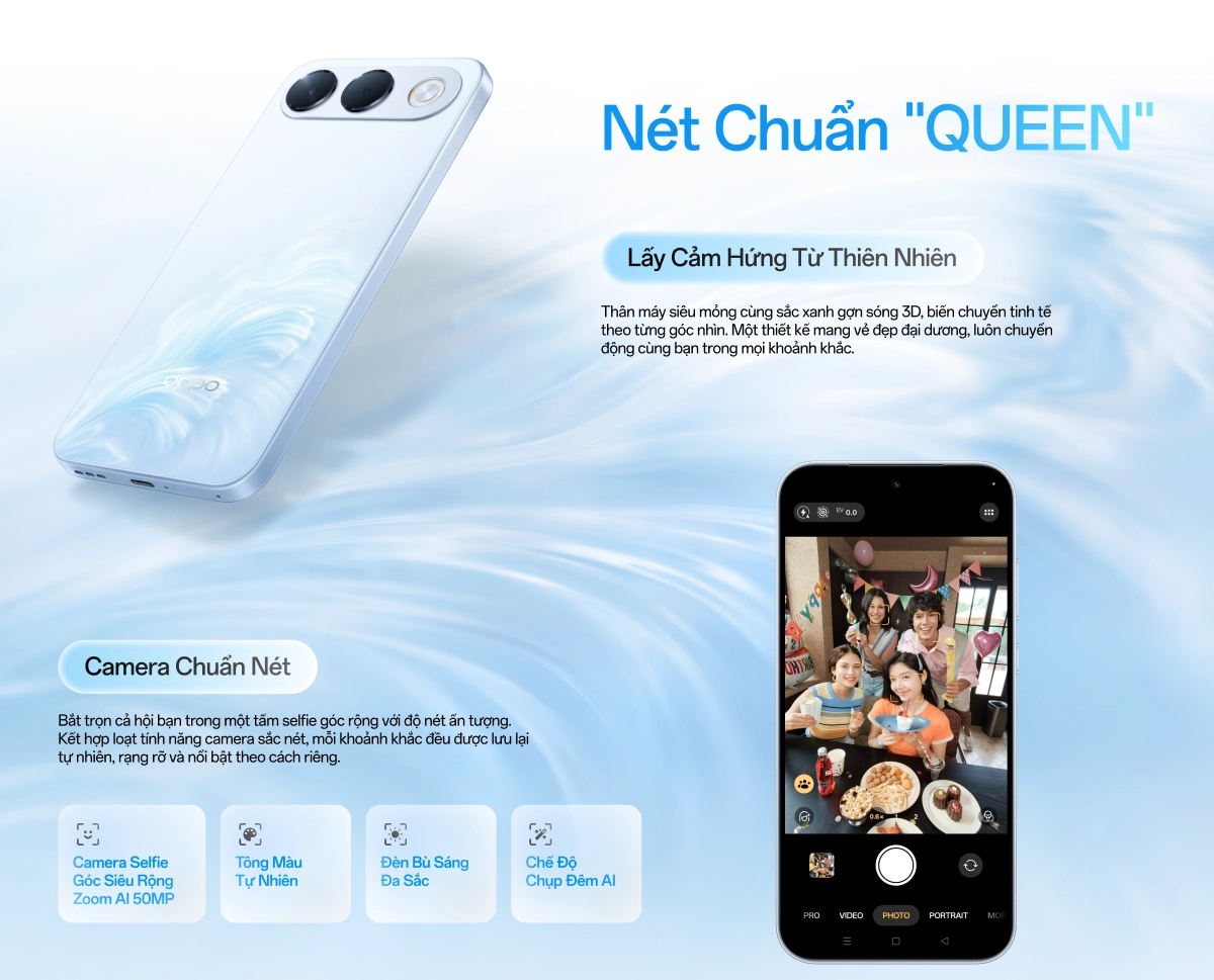 OPPO A7 Pro thiết kế lấy cảm hứng từ thiên nhiên, camera chuẩn nét Desktop