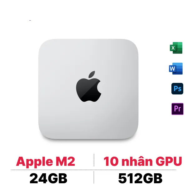 Mac mini M2 2023 (8 CPU - 10 GPU - 24GB - 512GB) | Chính hãng Apple Việt Nam