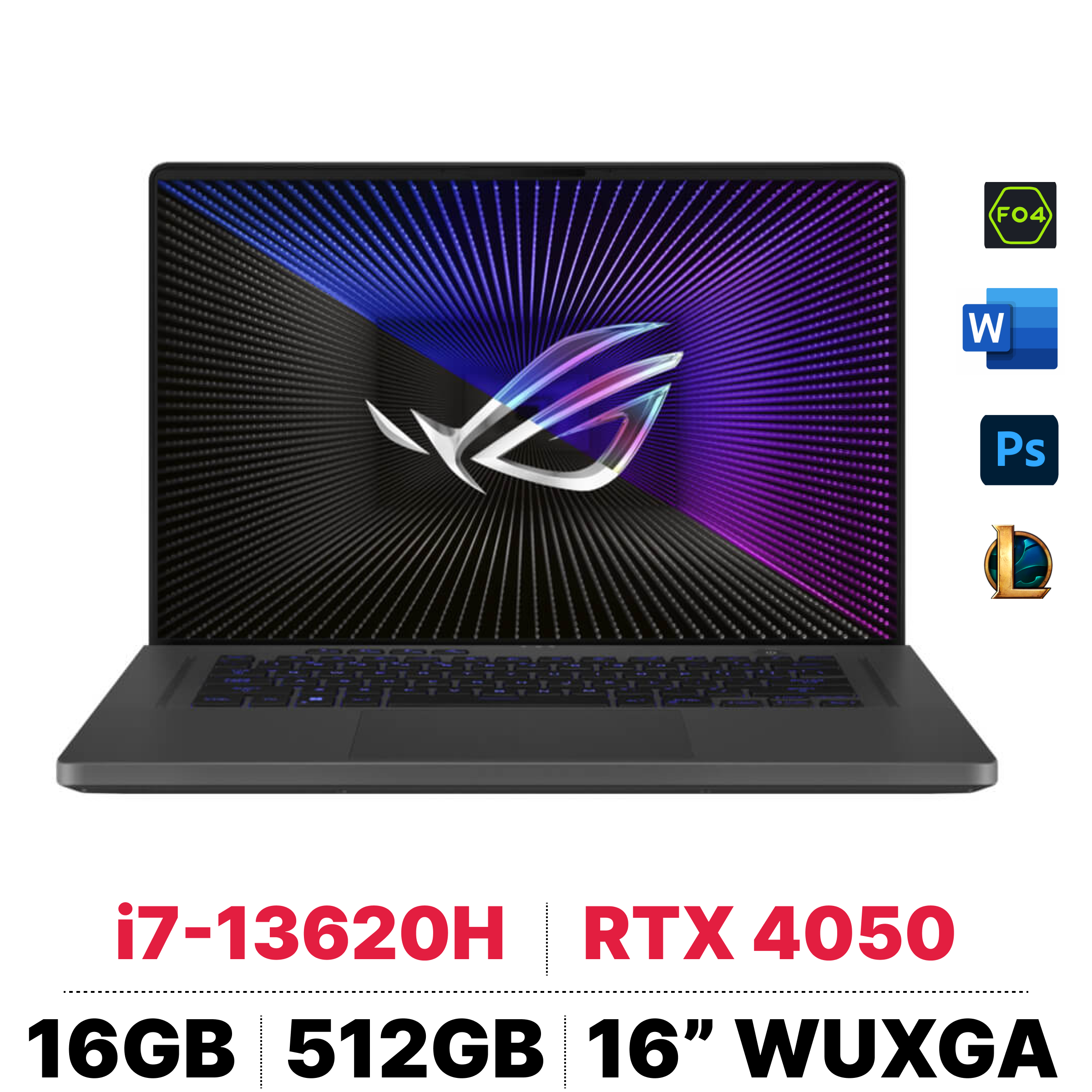Laptop Asus Gaming ROG Zephyrus G16 GU603VU-N3898W