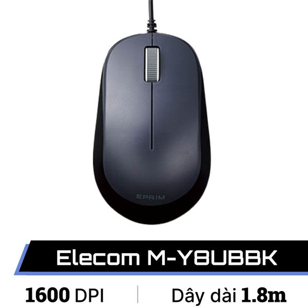 Chuột có dây BlueLED ELECOM M-Y8UBBK