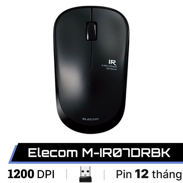 Chuột không dây Elecom M-IR07DRBK