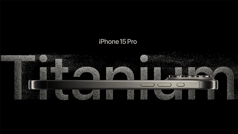 Điện thoại iPhone 15 Pro với khung viền titan Grade 5 giúp thiết bị nhẹ và ít nóng hơn