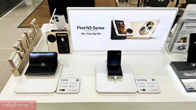 Bàn trải nghiệm sản phẩm OPPO Find N3