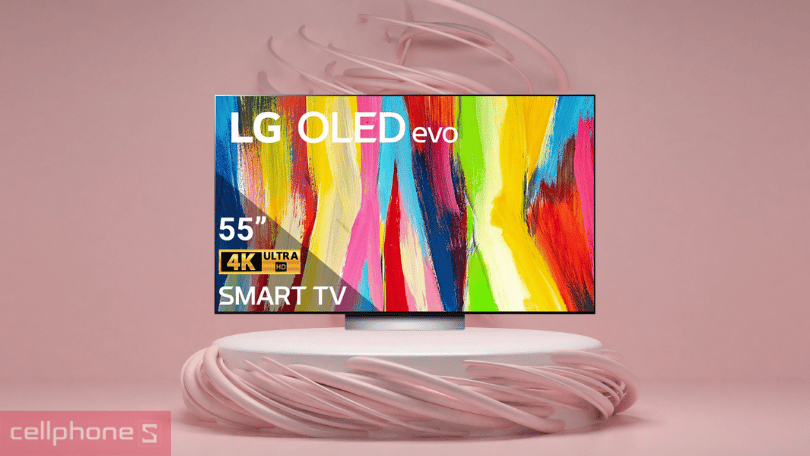 Smart Tivi OLED LG 4K 55 Inch OLED55C2PSA - Màn hình siêu mỏng, hình ảnh đẹp lung linh