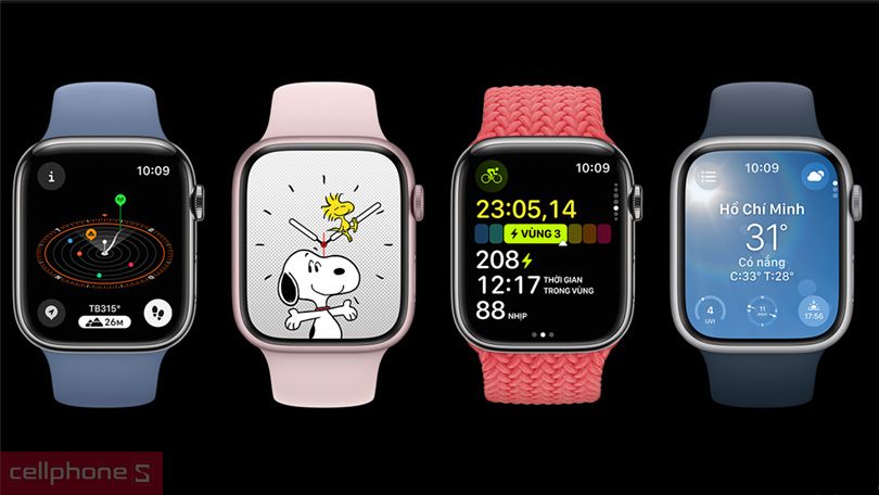 Điều khiển Apple Watch Series 9 45mm (4G) 