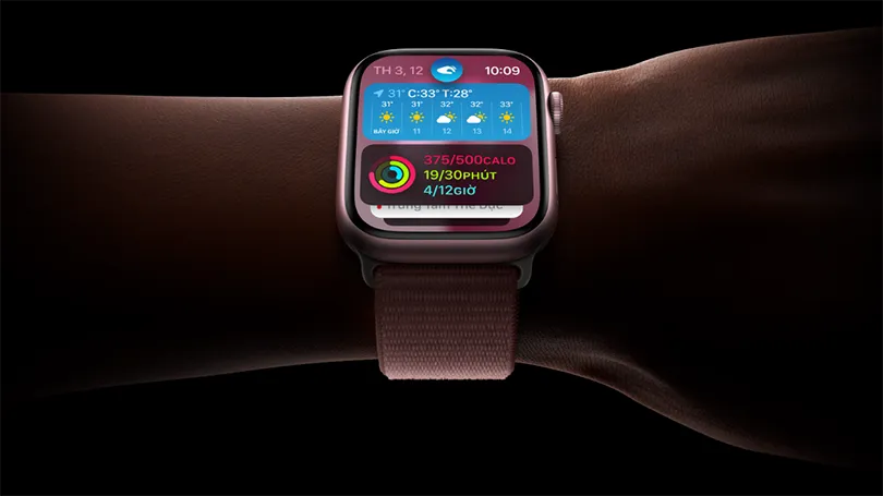 Thiết kế đồng hồ Apple Watch Seri 9