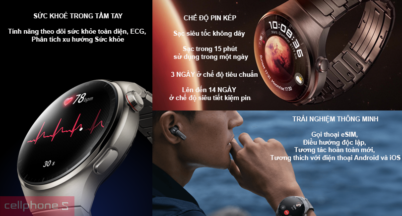 Đồng hồ thông minh Huawei Watch 4