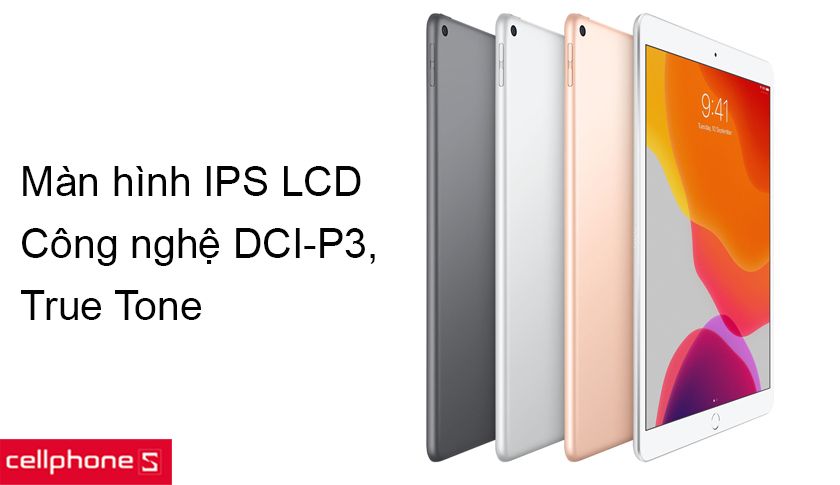 iPad Air – màn hình IPS LCD, công nghệ True Tone, DCI-P3 hiển thị chân thật