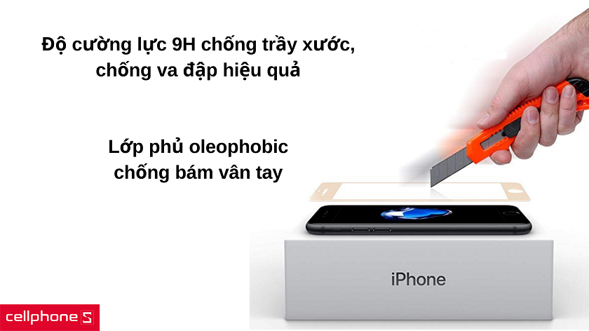 Mức cường lực 9H cứng cáp, chống trầy và chống nứt vỡ hiệu quả