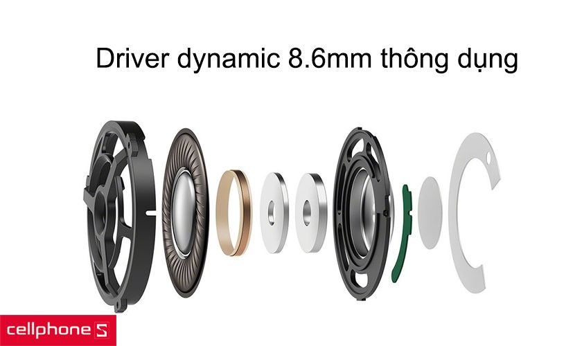 Driver dynamic 8.6mm thông dụng