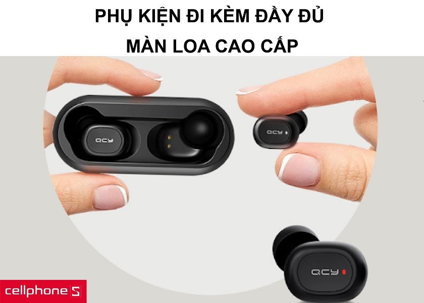 Đi kèm nhiều phụ kiện cùng màn loa cao cấp giúp tái tạo âm thanh SBC và AAC tốt