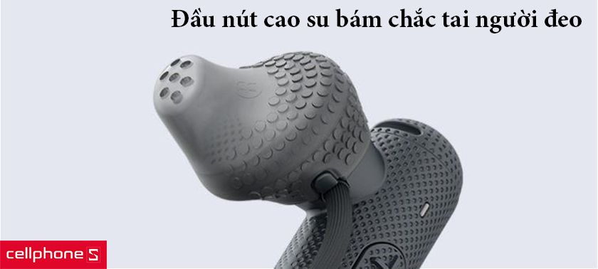 đầu nút cao su bám chắc tai người đeo