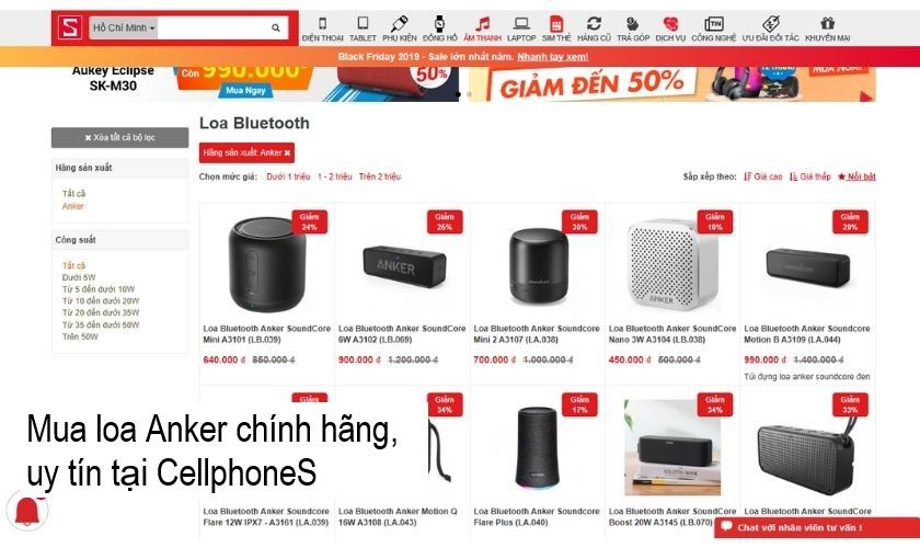 Loa loa anker ở đâu chính hãng, giá rẻ