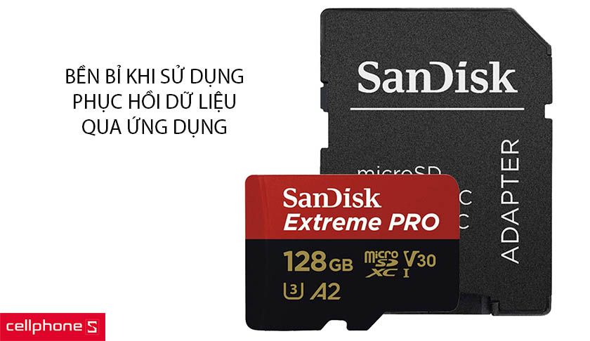 Bền bỉ khi sử dụng, phục hồi dữ liệu qua ứng dụng