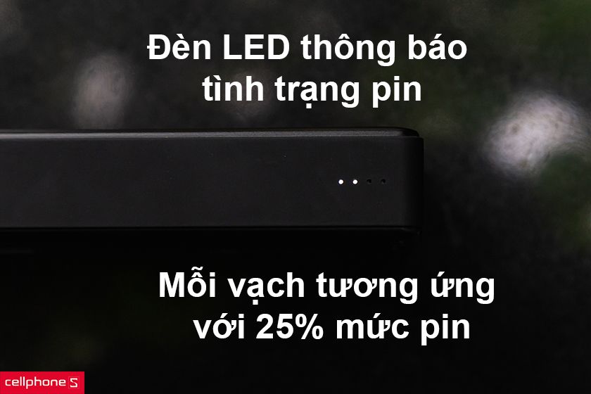 đèn LED thông báo tình trạng pin