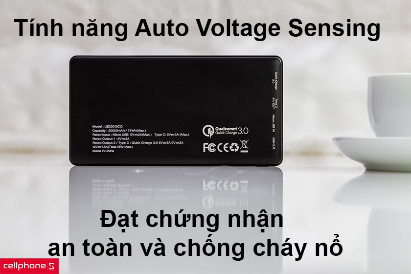 Hỗ trợ tính năng Auto Voltage Sensing, có chứng nhận về an toàn và chống cháy nổ