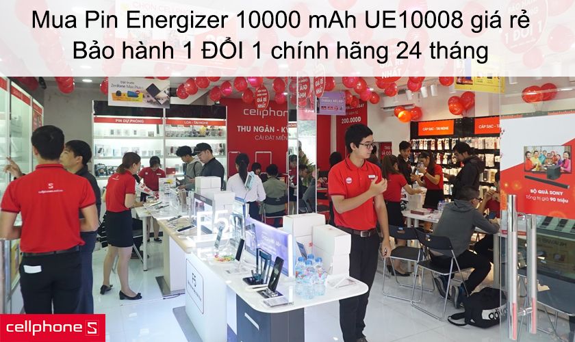 Mua Pin dự phòng Energizer 10000 mAh UE10008 giá rẻ, chính hãng