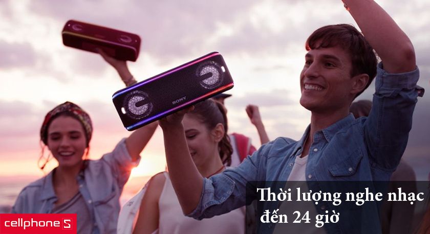 thời lượng nghe nhạc đến 24 giờ