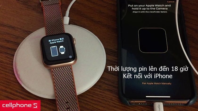 Apple Watch 4 40mm (GPS) có thể thực hiện cuộc gọi, gửi tin nhắn, hộp thu thoại