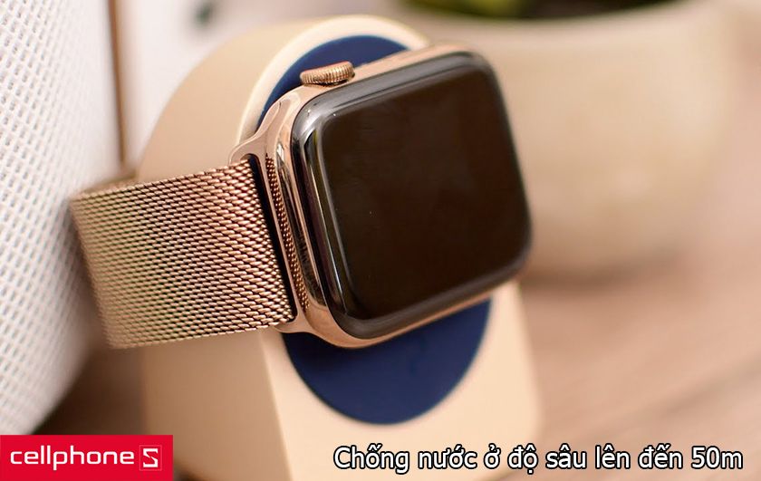  Apple Watch 4 40mm (GPS) hỗ trợ chuẩn chống nước cao hơn, đáng tin cậy hơn