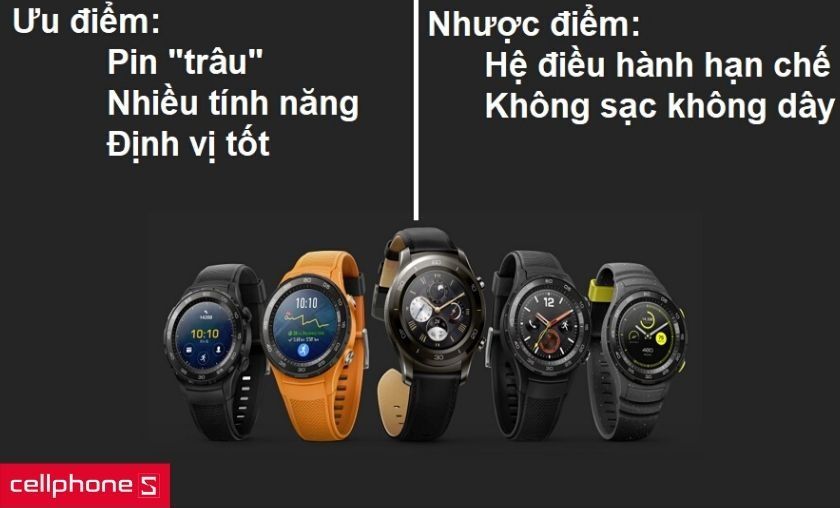 Ưu nhược điểm của đồng hồ thông minh Huawei