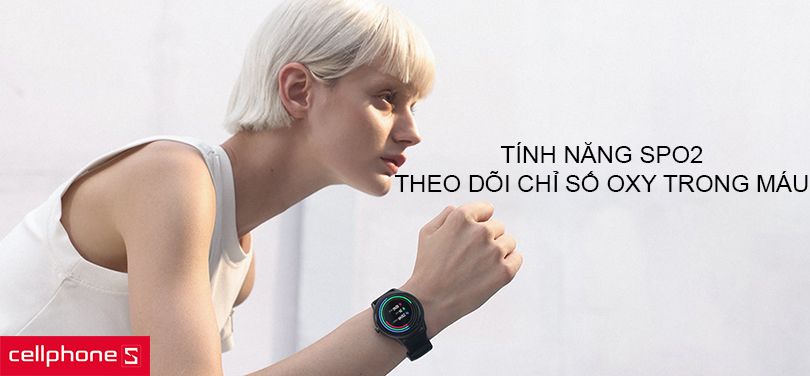 Tính năng SPO2 giúp theo dõi chỉ số oxy trong máu tiện lợi