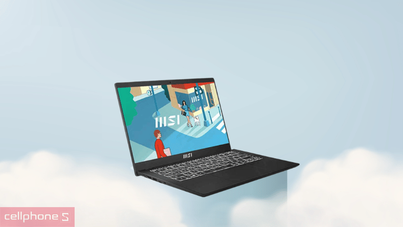 Laptop MSI modern 14 C7M-212VN - Màn hình siêu sắc nét