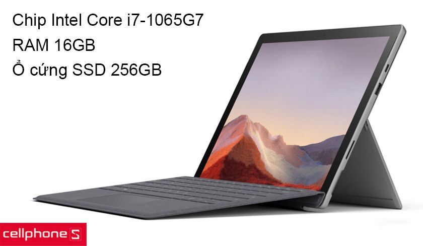 Laptop Surface Pro 7 Core i7 / 16GB / 256GB chính hãng, giá rẻ