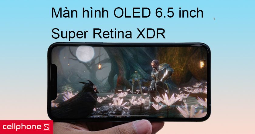 Màn hình 6.5 inch, công nghệ màn hình Super Retina XDR cho khả năng hiển thị tuyệt vời