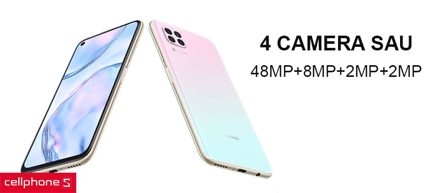 Bộ 4 camera sau tiện dụng và cao cấp cùng camera selfie đục lỗ mặt trước 16MP
