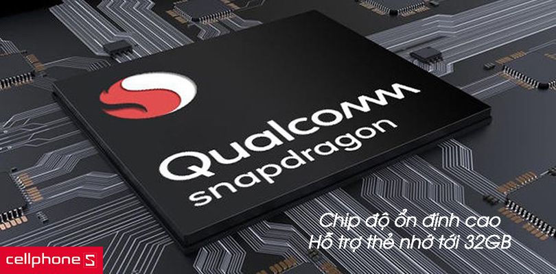 Chip Snapdragon, hỗ trợ thẻ nhớ tới 32GB