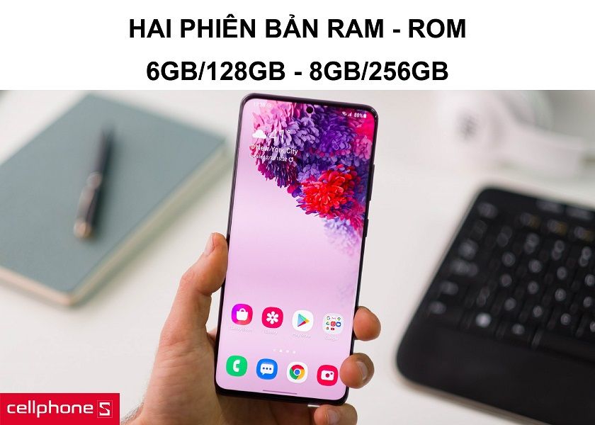 Hai phiên bản bộ nhớ rom lên đến 256GB cùng dung lượng ram thấp nhất 6GB