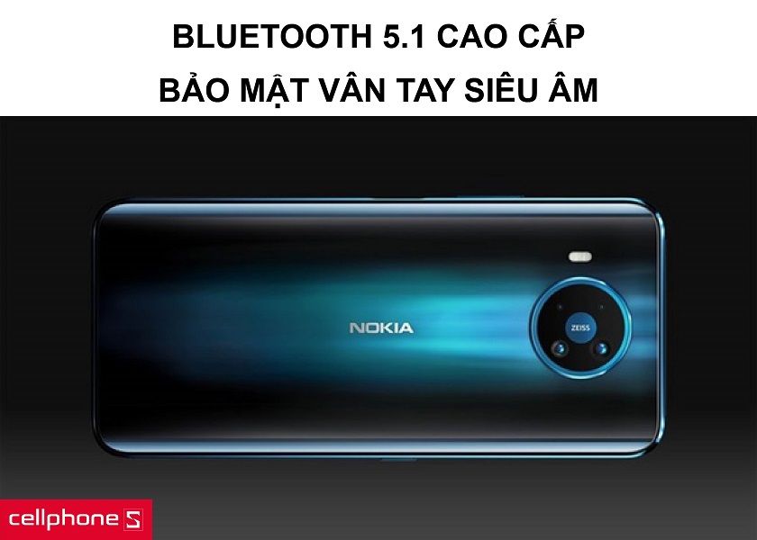 Công nghệ Bluetooth 5.1 cao cấp cùng khả năng bảo mật vân tay siêu âm