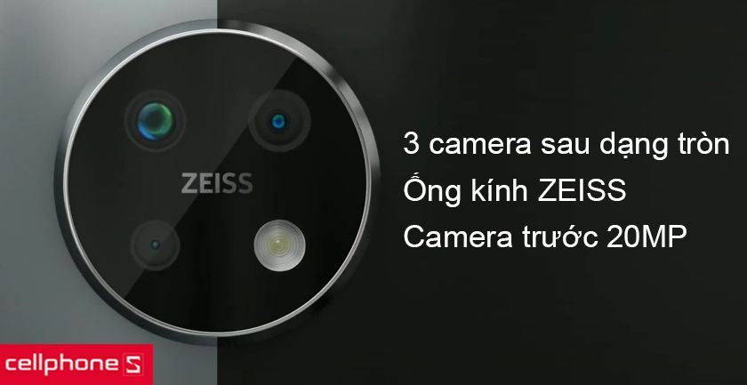 Hệ thống 3 camera sau với ống kính ZEISS chất lượng cao cho bạn thỏa sức sáng tạo