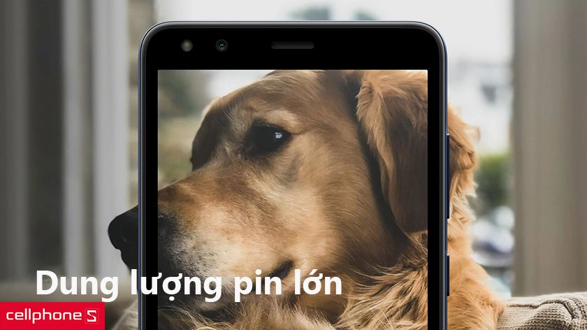 Dung lượng pin lớn thoải mái trải nghiệm cả ngày dài