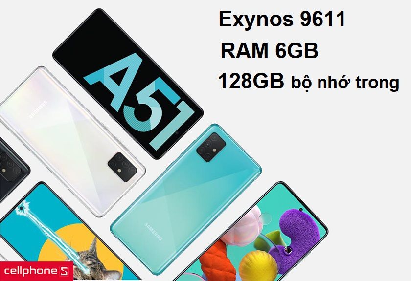 Hiệu năng tuyệt vời với chip Exynos 9611, RAM 6GB mang đến trải nghiệm mạnh mẽ