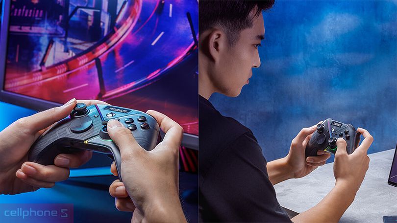 Tính năng tay cầm chơi game Asus Rog Raikiri Pro Wireless