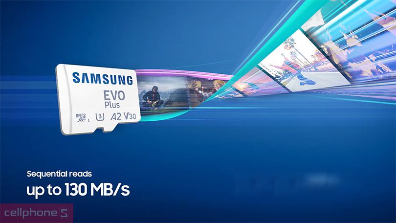 Thẻ nhớ 256GB Samsung Evo Plus (2021) 130MPS