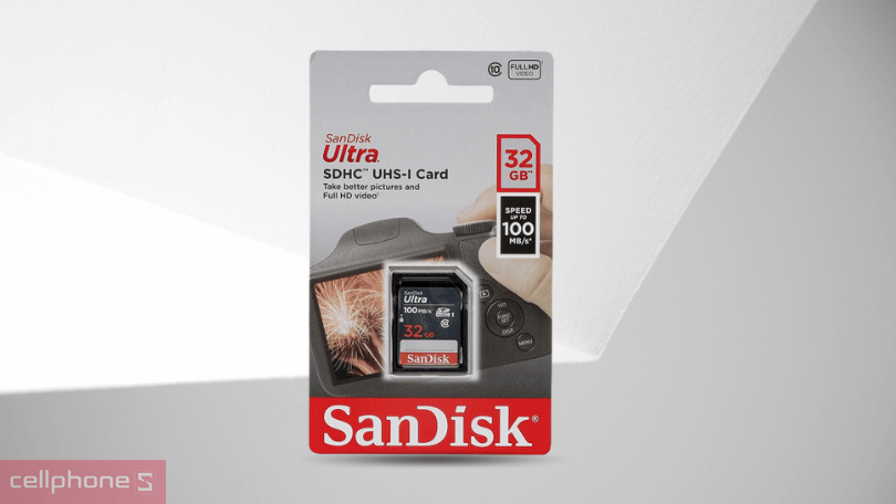 Tốc độ thẻ nhớ SDHC SanDisk Class 10 100MBS 32GB